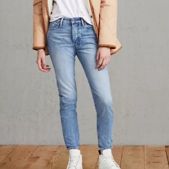 Levi’s Twig High Slim High Rise Slim Leg Ankle Fit Light Wash Button Fly Jeans - Picture 9 of 14